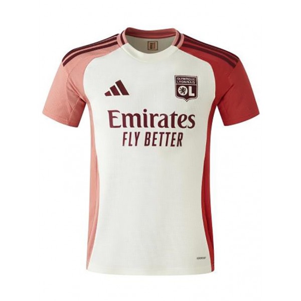 Olympique lyon terza maglia uniforme da calcio uomo terza maglia da calcio abbigliamento sportivo top shirt 2024-2025